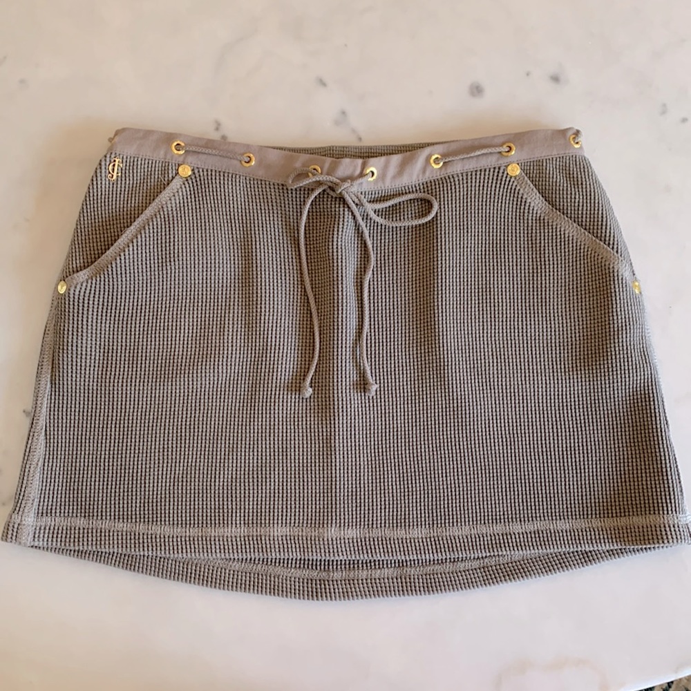 Juicy Couture waffle knit cotton skirt